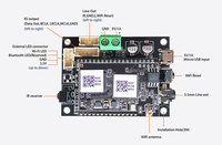 Carte amplificateur stéréo et WiFi Up2stream de classe D Mini V3 pour système audio domestique