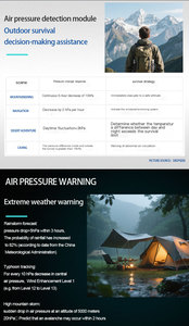 <span class=keywords><strong>Détecteur</strong></span> de pression numérique portable Moniteur de qualité de l'air Analyseur de <span class=keywords><strong>gaz</strong></span> et <span class=keywords><strong>détecteur</strong></span> de température avec compteur d'oxygène pour l'extérieur - Product Image 5