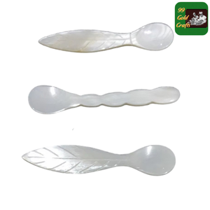 Cuchara de concha de perla elegante, cuchara de concha, vajilla de nácar, cuchara pequeña pulida a mano para servir caviar o exhibir té - Product Image 1
