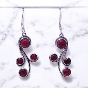 Joyería real, Plata de Ley 925, piedras preciosas naturales, pendientes únicos hechos a mano, diseño fino, joyería de moda para regalo de mujer - Product Image 3