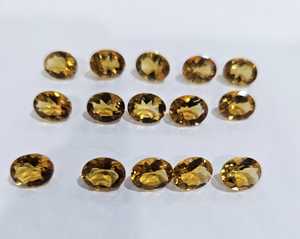100% Citrino natural 9x7mm Corte ovalado Piedras preciosas sueltas AAA + Piedra preciosa citrino de calidad para la fabricación de joyas - Product Image 1