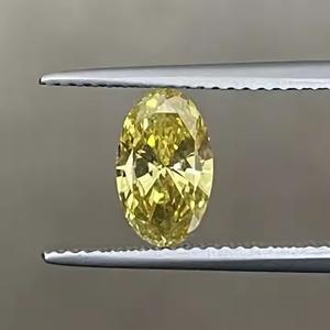 Gia แหวนเพชรทรงหลวมจาก1.01ct ได้รับการรับรอง VS2เจียระไนทรงวงรีสีเหลืองเข้มเครื่องประดับเพชรสีแฟนซี - Product Image 2