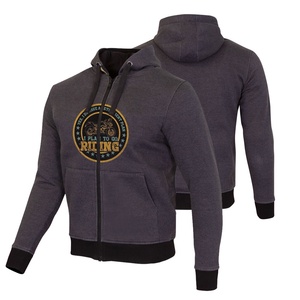 Sudadera con capucha de armadura de motocicleta para mujer, protectores aprobados por la CE Kkevlar en zonas de impacto, Sudadera con capucha con cremallera de malla fija - Product Image 6