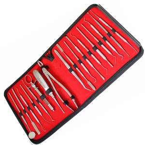 Kit de collège dentaire professionnel 20 pièces ensemble d'instruments chirurgicaux manuels en acier inoxydable réutilisables poignée ergonomique certifiée CE - Product Image 3