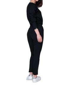 <b>Womens</b> <b>Black</b> Medical Scrub Suit Long Sleeve Top with Drawstring <b>Pants</b> Comfortable Nurse Uniform for Hospital BY BS 2026 - Product Image 5