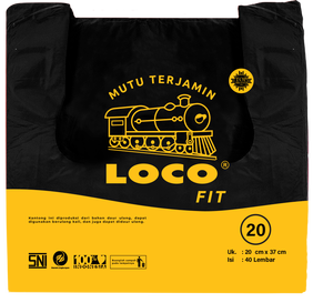 Las bolsas de plástico negras LOCO Fit de 20x37 cm son una solución práctica y duradera para almacenar alimentos, frutas y otras necesidades. - Product Image 1