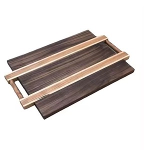 Planche à découper en bois la plus vendue avec poignée au design artisanal Nouveau bloc de boucher pour la découpe de la viande Planche à découper - Product Image 2