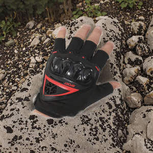 ถุงมือแข่งแบบเต็มนิ้วสำหรับผู้ชาย ระบายอากาศได้ดี ป้องกันแรงกระแทก พร้อมแผ่นรองฝ่ามือไมโครไฟเบอร์ สำหรับขี่มอเตอร์ไซค์ กีฬากลางแจ้ง - Product Image 4