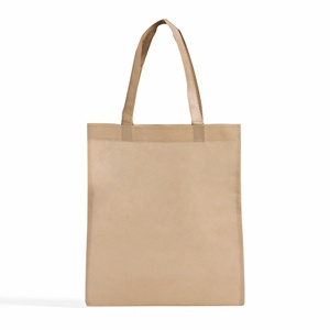 Durable Eco-Friendly Non-Woven Tote <b>Long</b> Handle Medium Size Custom Letter Print Fabric Carry <b>Bag</b> for Daily Use Advertising Gift - Product Image 1