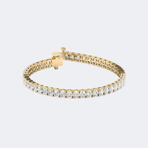 8.00CTW Oval Cut Diamond Tennis <b>Bracelet</b> 14k <b>Gold</b> Lab Grown D Color Oval Shape Multi Stone Link Jewelry <b>for</b> <b>Women</b> - Product Image 3