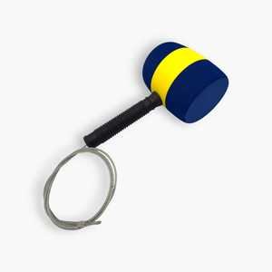 Martillo en Forma de T de Dos Colores, Mango Negro, Espuma de Alta Densidad, Construcción de Plástico, Cable de 43 Pulgadas, Envío Gratuito, Producto de Arcade - Product Image 3