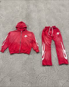 Nouveaux hommes fermeture éclair sweats à capuche homme sweat pantalons de survêtement costume 2 pièces chaud survêtement ensembles hommes sweats à capuche Outwear pantalon - Product Image 1