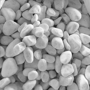 CREAM WHITE TUMBLED PEBBLE <b>STONES</b> FROM VIETNAM NATURAL & POLISHED FOR LUXURY VILLA DESIGN - Product Image 3