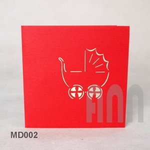 การ์ดอวยพร3D ทำด้วยมือแบบดั้งเดิมสำหรับงานวันเกิดวันวาเลนไทน์วันแม่ฉลองที่ระลึกผลิตจากเวียดนาม - Product Image 3