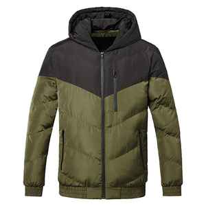 Chaqueta Acolchada de Lona de Manga Larga para Hombre, Nueva Colección de Otoño, Logotipo Personalizado Impreso, Estilo Urbano, Venta al Por Mayor - Product Image 1