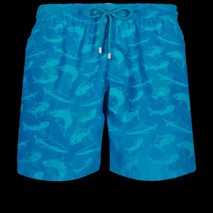 Gel Short de bain écologique solide avec impression de logo personnalisé pour hommes Short de bain réactif à l'eau changeant en tissu - Product Image 2