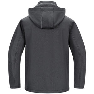 Chaquetas de exterior de alta calidad logotipo personalizado cortavientos impermeable manga larga chaqueta de concha suave para hombres - Product Image 2