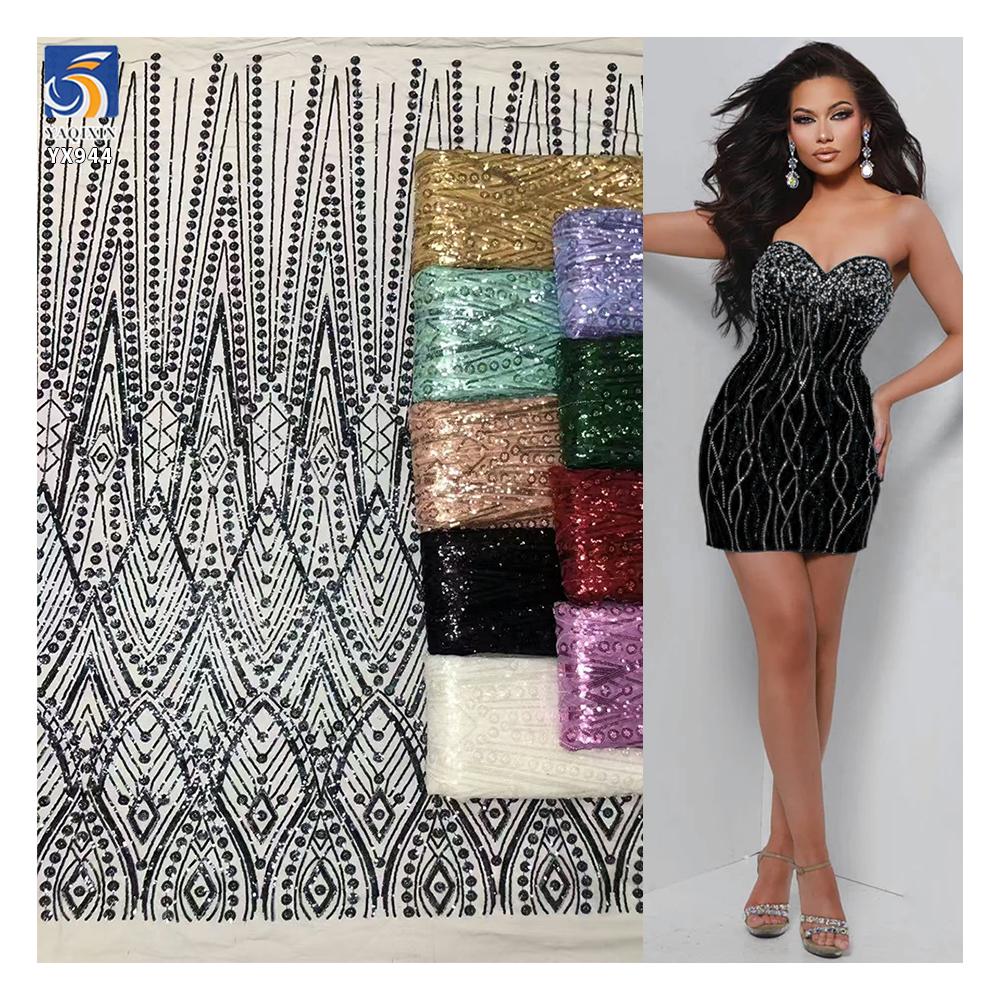 fabric black design glitter