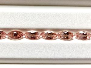 Piedras sueltas naturales facetadas de Color melocotón Rosa morganita corte Marquesa piedras preciosas para joyería piedras naturales preciosas de gran tamaño OEM - Product Image 3