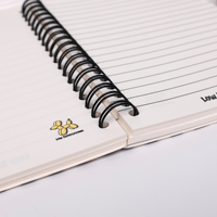 Carnet à spirale personnalisé avec couverture sur mesure, journal rétro Y2K à couverture rigide, carnet A5 à double spirale à ouverture à plat pour l'école, le bureau ou comme cadeau