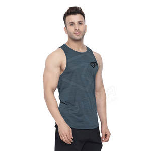 Wholesale Quick Dry Breathable Tank Top for <b>Men</b> Casual Plus Size Sleeveless Workout <b>Singlet</b> Low Price - Product Image 3
