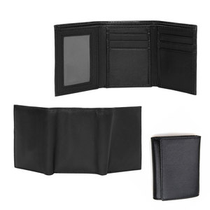 Premium Durable Leather Trifold <b>Wallet</b> for Men with RFID Blocking <b>Compact</b> Slim Design Gradient Color Customized Color - Product Image 2