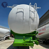 Silo à ciment en vrac Lion King Dry Bulk Lime Powder Cement Silo Tank Bulk Cement Trailer 60Ton 70Ton