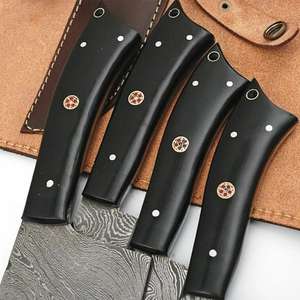 มีดทำครัว,ชุดมีดทำครัวทำด้วยมือทำจากเหล็กดามัสกัส - Product Image 5