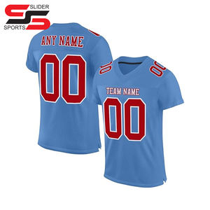 Vente en gros personnalisée de vêtements de sport de haute qualité pour hommes, sublimation enfants, ensemble de maillots de football américain avec logo personnalisé - Product Image 1