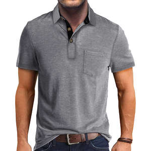 Camiseta de Verano para Hombre, Color Sólido, Manga Corta, Estilo Casual Europeo Americano, Diseño con Flecos, Secado Rápido - Product Image 5