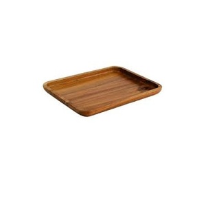 Bandeja de madera para servir con asas de hierro y cobre, plato para comedor, desayuno, café, dormitorio, sala de estar, bandeja otomana para servir alimentos - Product Image 3