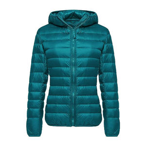 Haute Qualité 100% Nylon Femme Duvet D'oie Rembourrage Épais Coupe-Vent Bulle Puffer Vers Le Bas Plume Veste Femmes - Product Image 2