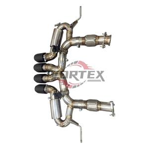 Sistema de Escape Catback con Silenciador y Tubos de Ajuste Valvetronic de Acero Inoxidable Pulido OEM de Vortex Factory para Chevrolet Corvette Z06 - Product Image 3