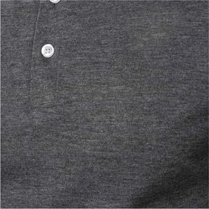 Nouvel arrivage de polos pour hommes Logo personnalisé de haute qualité Design décontracté Tissu tricoté respirant Dernier motif uni - Product Image 6