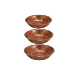 Juego de cuencos de madera de acacia, juego de cuencos de madera de alta calidad para servir alimentos de un distribuidor indio - Product Image 2