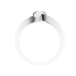 Anillo de Compromiso de Oro Sólido de 14k con Corte Marquesa y Moissanita para Hombre y Mujer, Certificado IGI, Regalo de Lujo - Product Image 4