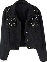Veste en jean pour femme, élégante, à manches longues, imperméable, réversible, respirante, confortable, rembourrée en coton, service OEM