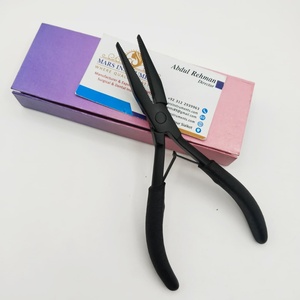 Pince à extensions de cheveux en acier inoxydable, outils multifonctions pour extensions de cheveux, pinces pour liens et micro-anneaux - Product Image 1