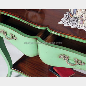 Mesa de centro no. 7406, hecho de madera de caoba de alta calidad, mide 112x41x85 cm, acabado liso - Product Image 4