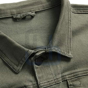 Chaqueta de Mezclilla para Hombre de Color Sólido de Alta Calidad 2024 - 100% Algodón, Transpirable, de Secado Rápido, Ecológica, Informal, Moda Urbana - Product Image 3