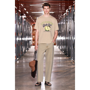 GRIMELANGE MEDITIN เสื้อยืดคอกลมพิมพ์ลายผ้าฝ้ายออร์แกนิก 100% สำหรับผู้ชาย - Product Image 3