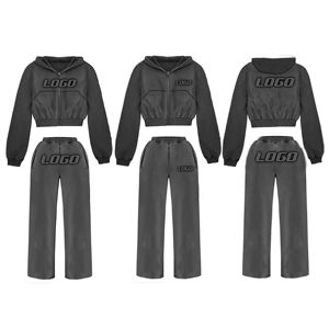 Custom logo Streetwear Tracksuit for Men Nylon Windbreaker Fashion Zipper Tracksuit <b>Patchwork</b> <b>Jacket</b> and Baggy Sweatpants Set - Product Image 2