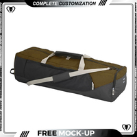 Bolsa de Lona con Ruedas para Equipo de Hockey y Lacrosse, Personalizada con Logotipo, Resistente al Agua, de Gran Capacidad, Fabricada en Poliéster