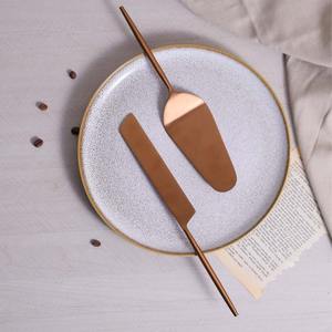 Cuchillo de cuchara con acabado de cobre de acero inoxidable con juego de cubiertos de comedor de Hotel de mesa de oro mate hecho a mano de La India - Product Image 4