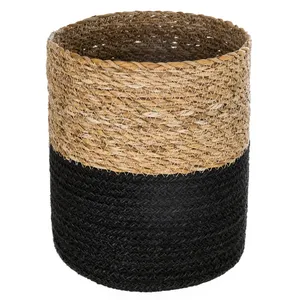 Maceta de mimbre de artículo de regalo decorativa para el hogar nuevo moderno, caña de yute, macetas de flores de interior grandes hechas a mano biodegradables al por mayor - Product Image 2