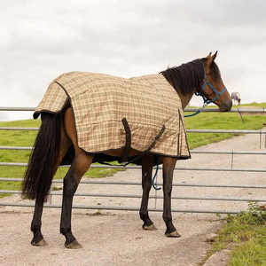 Couvertures pour chevaux imperméables de qualité supérieure 2025, bleu foncé, design personnalisé, doublure en polaire douce, maille en coton, hiver chaud, Pakistan - Product Image 2