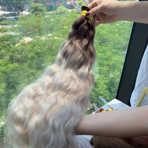 ผมดิบจากเวียดนามผมบริสุทธิ์100กรัมผมต่อเป็นลอนตรงสำหรับผมมีน้ำหนักเบาเกรดเรมี่ยี่ห้อนาซ่า - Product Image 1