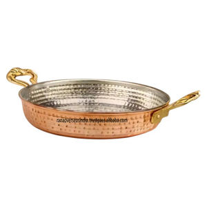 Kadai de cobre de lujo de alta demanda con mango, Apto para lavavajillas moderno, cocina diaria, precio razonable para Pakoras Curries - Product Image 6