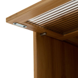 3-Tier Bamboo Countertop Storage Cabinet for Kitchen Organization - Product Image 4