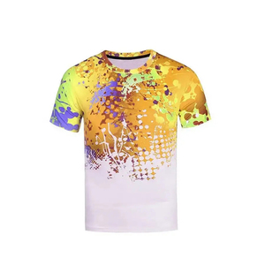 T-shirt en coton 100% de haute qualité, imprimé par transfert thermique, tricoté uni pour homme, avec options personnalisées, durable et respirant - Product Image 2